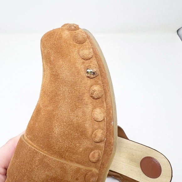 CHLOÉ Joy Suede Clogs in Saffron Sz 40 - Picture 7 of 7